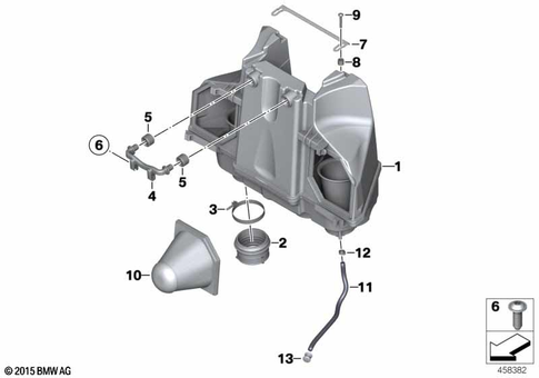 Intake Muffler for 2012 BMW-Motorrad K 1300 R #1