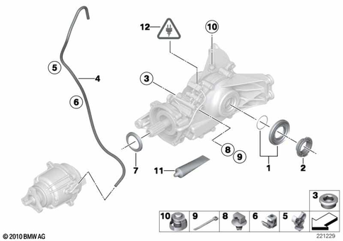 Rear-Axle-Drive Parts for 2011 Mini Cooper S ALL4 #0