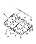 5XQ69XDHAC - Interior Trim: Load Floor Frame for Chrysler: Town &amp; Country | Dodge: Caravan, Grand Caravan Image