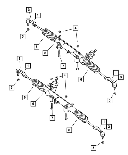 Steering Gear for 2002 Jeep Liberty #0