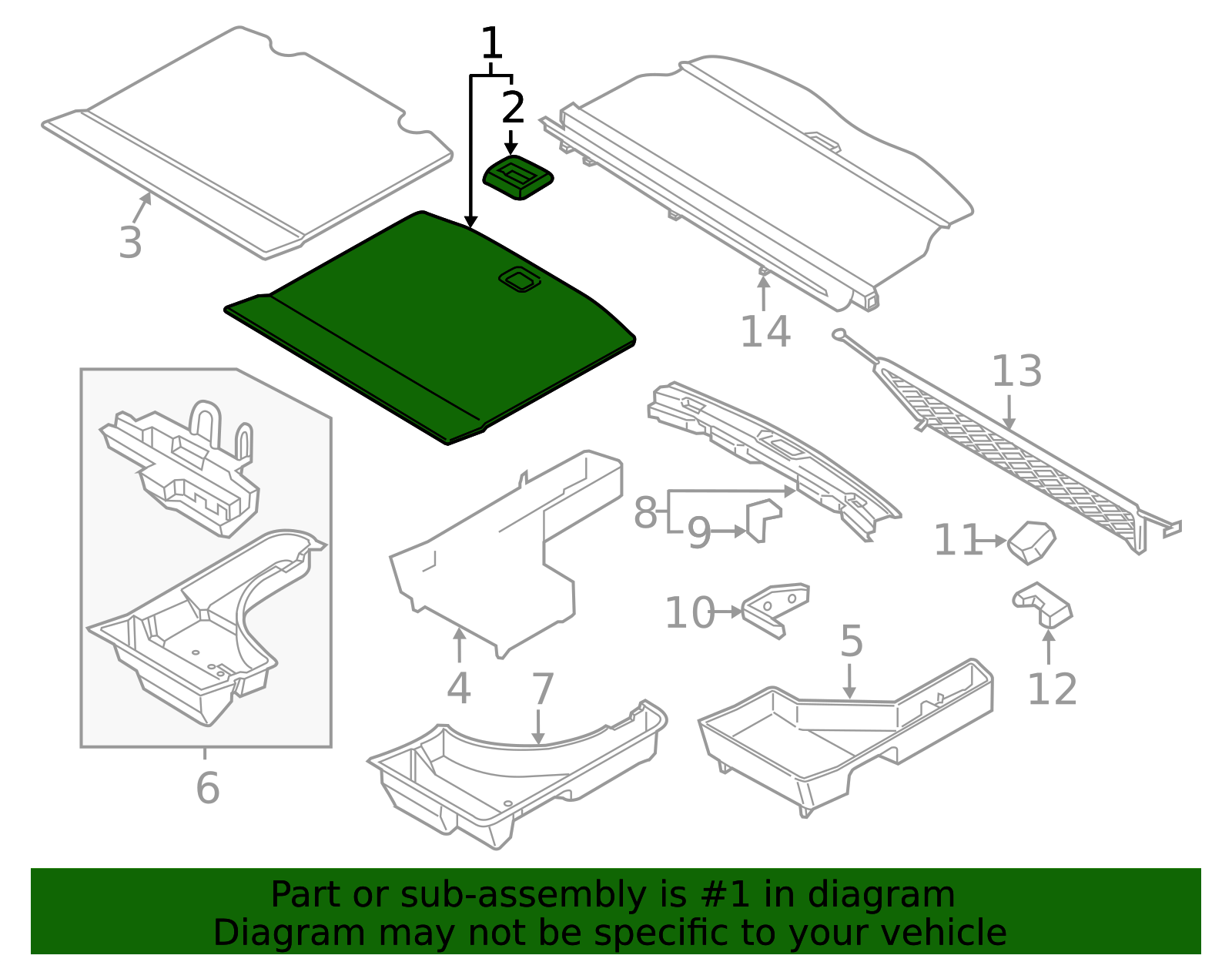 Spare Tire Compartment Cover FA1Z-5813046-CV | Roadsport Automotive Group