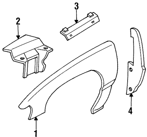 Fender & Components for 1994 Cadillac DeVille #0