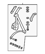 4824SLNA00ZA - Electrical: Belt &amp; Retractor for Honda: Fit Image