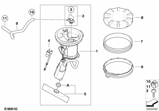16147696738 - : Fuel Pump Assembly for BMW-Motorrad Image