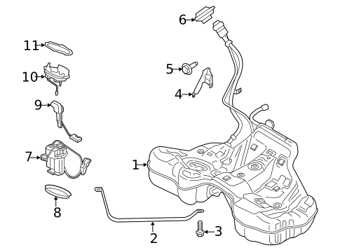 Fuel System Components for 2020 Porsche Panamera #0