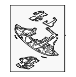 29110P2000 - : Under Cover for Kia: Sorento Image