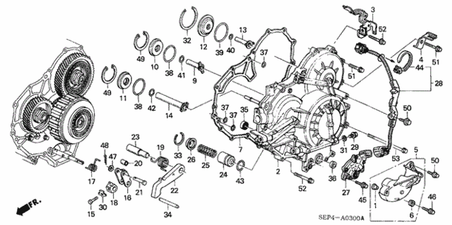 AT Left Side Cover (-'06) for 2004 Acura TL #0