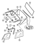 55395007AD - : Bracket, Left for Mopar Image