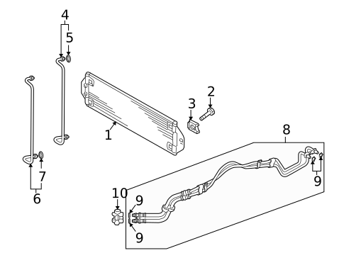 Trans Oil Cooler for 2010 Audi Q7 #0