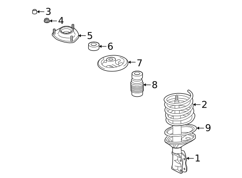 Struts & Components for 2010 Mitsubishi Outlander #0