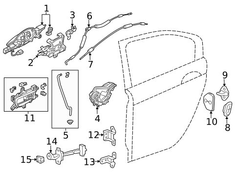 Front Door for 2016 Acura RLX #1