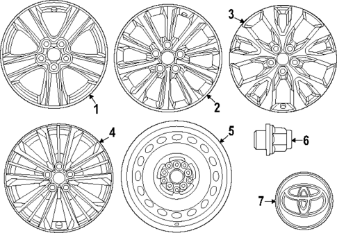 Wheels for 2025 Toyota Grand Highlander #0