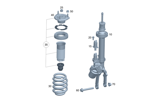 4653205203 - : Shock Absorber for Mercedes-Benz Image