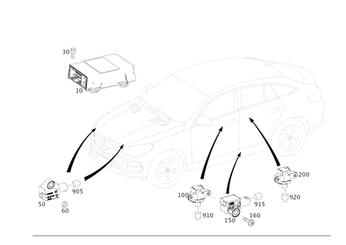 Belt Tensioner, Airbag and Side Airbag for 2018 Mercedes-Benz GLE63 AMG S #0