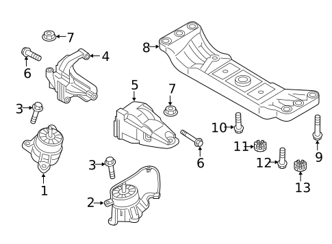 Engine & Trans Mounting for 2015 Hyundai Genesis #0