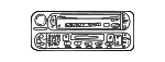 5064042AD - Body: AM/FM CD Cassette for Chrysler: PT Cruiser, Sebring, Town &amp; Country | Dodge: Caravan, Dakota, Durango, Grand Caravan, Neon, Ram 1500, Ram 2500, Ram 3500, Stratus | Jeep: Grand Cherokee, Liberty, Wrangler Image