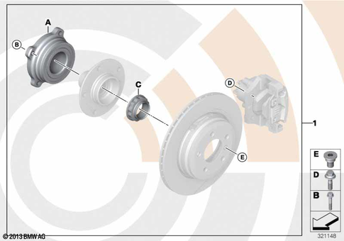 Rear Axle for 2014 BMW X3 28iX #2