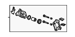 43019SXS010 - Brakes: Caliper for Honda: Accord Crosstour, CR-V Image