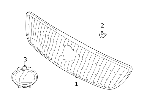 Grille & Components for 1998 Lexus GS300 #0