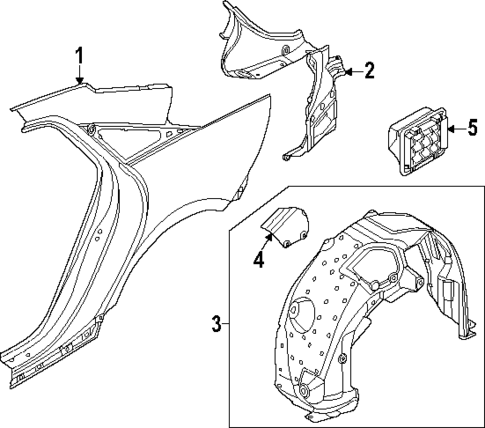 Quarter Panel & Components for 2025 Hyundai Ioniq 6 #0