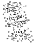 1UH81HL1AF - : Glove Box Door for Mopar Image