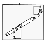 1F6125100 - : Drive Shaft for Mazda: B2300, B3000, B4000 Image