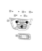 6UX621X8AA - Electrical: Vehicle Feature Controls Center Stack for Mopar Image