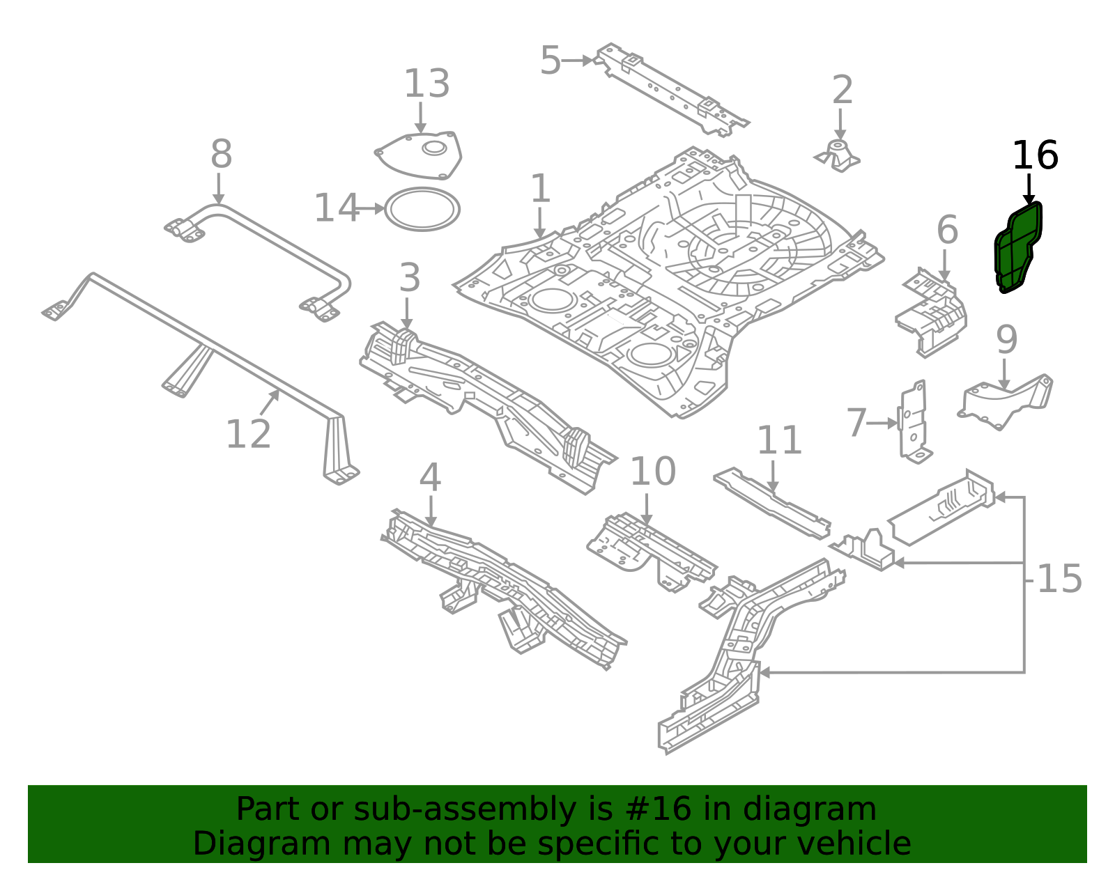Genuine Closure Panel - 78819-6RZ1A | NissanParts.cc | Nissan