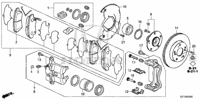 Front Brake (1) for 2015 Honda CR-Z #0
