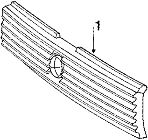 Grille & Components for 1991 Volkswagen Fox #0