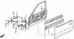 72142SH2000 - : Stopper, Door for Honda Image