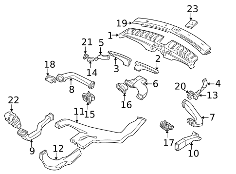 Ducts for 2005 Saab 9-5 #0
