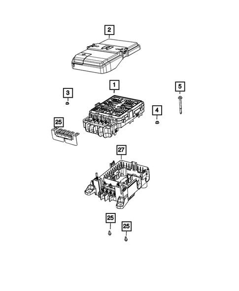 Power Distribution, Fuse Block, Junction Block, Relays and Fuses for 2024 Jeep Grand Cherokee #0