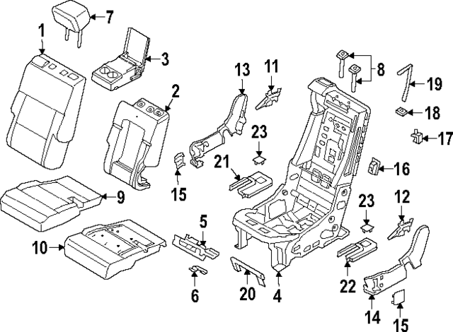 RB5Z7866600YD - : Seat Back Cover for Ford: Explorer Image