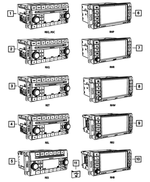 68092002AG - : Mw/fm/cd/mp3/nav Radio, Export for Mopar Image