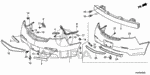 93913142G0 - Interior/Bumper: SCREW, TAPPING (4X12) for Acura Image