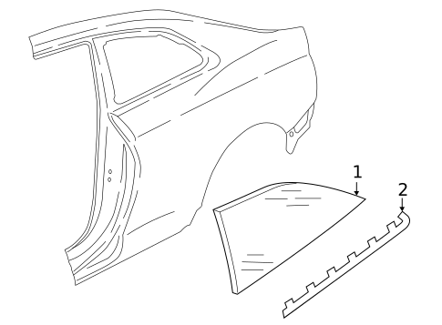 Glass & Hardware for 2024 Audi RS5 #0