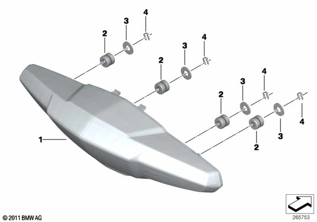 63218525446 - Lights: Led Taillight Cluster -  for BMW-Motorrad Image