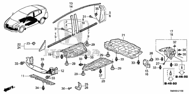 Molding - Under Cover for 2011 Honda Insight #0