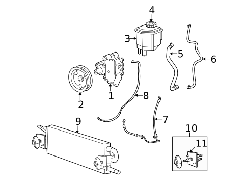 Pump & Hoses for 2008 Dodge Challenger #0