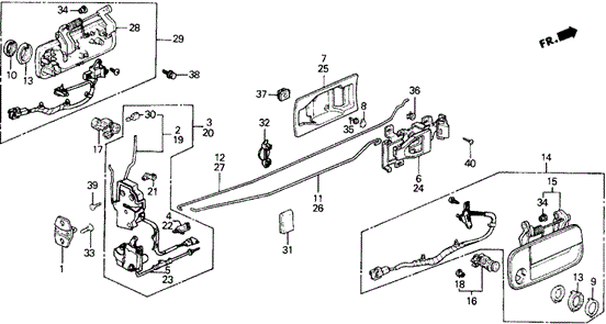 Door Lock for 1988 Honda Prelude #0