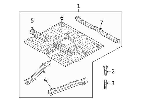 Floor & Rails for 2008 Mazda Tribute #0