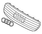 4E0853651B3FZ - Body: Grille Assembly for Audi Image