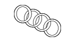 4E0853605A2ZZ - Body: Emblem for Audi Image