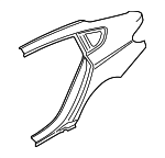 41217238609 - Body: Quarter Panel for BMW: 535i GT, 535i GT xDrive, 550i GT, 550i GT xDrive Image