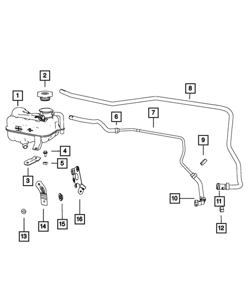 Engine Coolant Reservoir (Bottle) for 2017 Fiat 500 #0