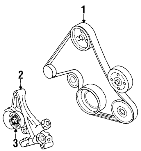 Belts & Pulleys for 1998 Chevrolet Lumina #0
