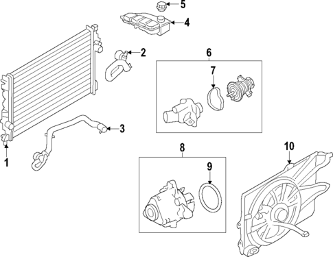 Water Pump for 2017 Ford Escape #1