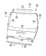 68050990AA - Interior Trim: Clip for Mopar Image