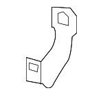 99155277500 - Body: Retaining Bracket for Porsche: 911, Boxster, Cayman Image